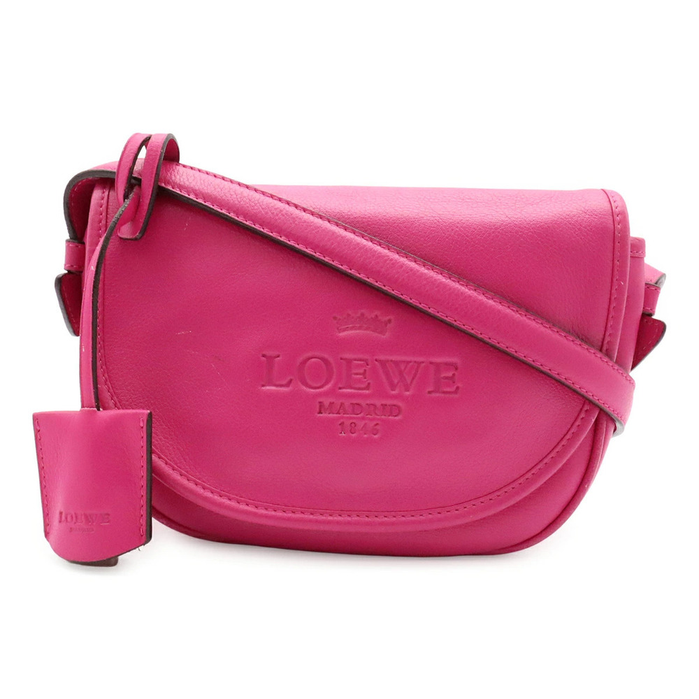 Loewe Heritage Crossbody Bag Leather Pink